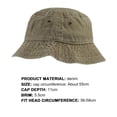 thumbnail image 4 of Cheers.US Bucket Hat, Summer Travel Beach Sun Hat, Bucket Hat for Women Men Cotton Unisex Packable Fisherman hat Outdoor Cap, 4 of 4