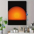 thumbnail image 4 of Qisvanset Warm Sunset Abstract Canvas Print 12x16 Inch Hallway Art, 4 of 8