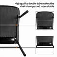 thumbnail image 6 of LINJH Office Guest Reception Chair Leather Ergonomic Waiting Room Chair w/ Metal Frame-2pcs, 6 of 12