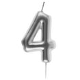 thumbnail image 1 of Elegant Silver Birthday Candle - Add a Stylish Sparkle to Your Celebration, 1 of 2
