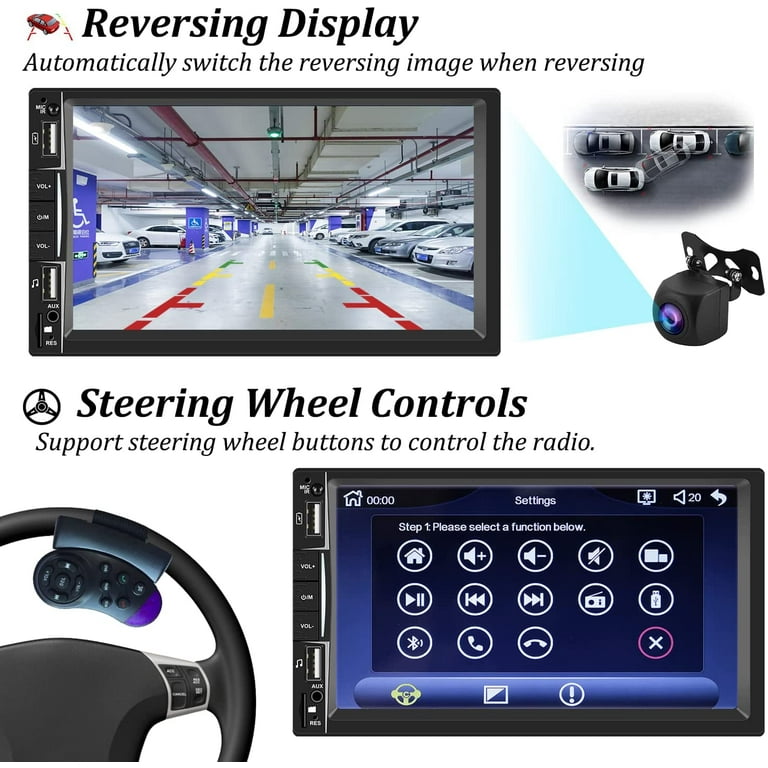 2Din Car Radio MP5 Stereo Multi-Player MirrorLink For Android IOS