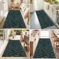 thumbnail image 4 of 2'x6' Rug Runners for Hallways Kitchen, Botanical Green Non Slip Entryway Beside Floor Carpet Runner, Farmhouse Summer Floral Leaves Washable Laundry Room Bedroom Throw Rugs Mat for Family Pet, 4 of 8
