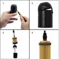 thumbnail image 4 of Portalámparas retro Portalámparas antiguo E26/E27 Portalámparas de aluminio anodizado Accesorios para lámparas (B), 4 of 4