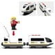 thumbnail image 5 of HYPERLIVING Tren de Madera Motorizado, Tren de Control Remoto con Conexión Magnética, Tren Locomotora Que Funciona con Baterías para Niños Pequeños, Compatible con Thomas, Brio, Chuggington, 5 of 7