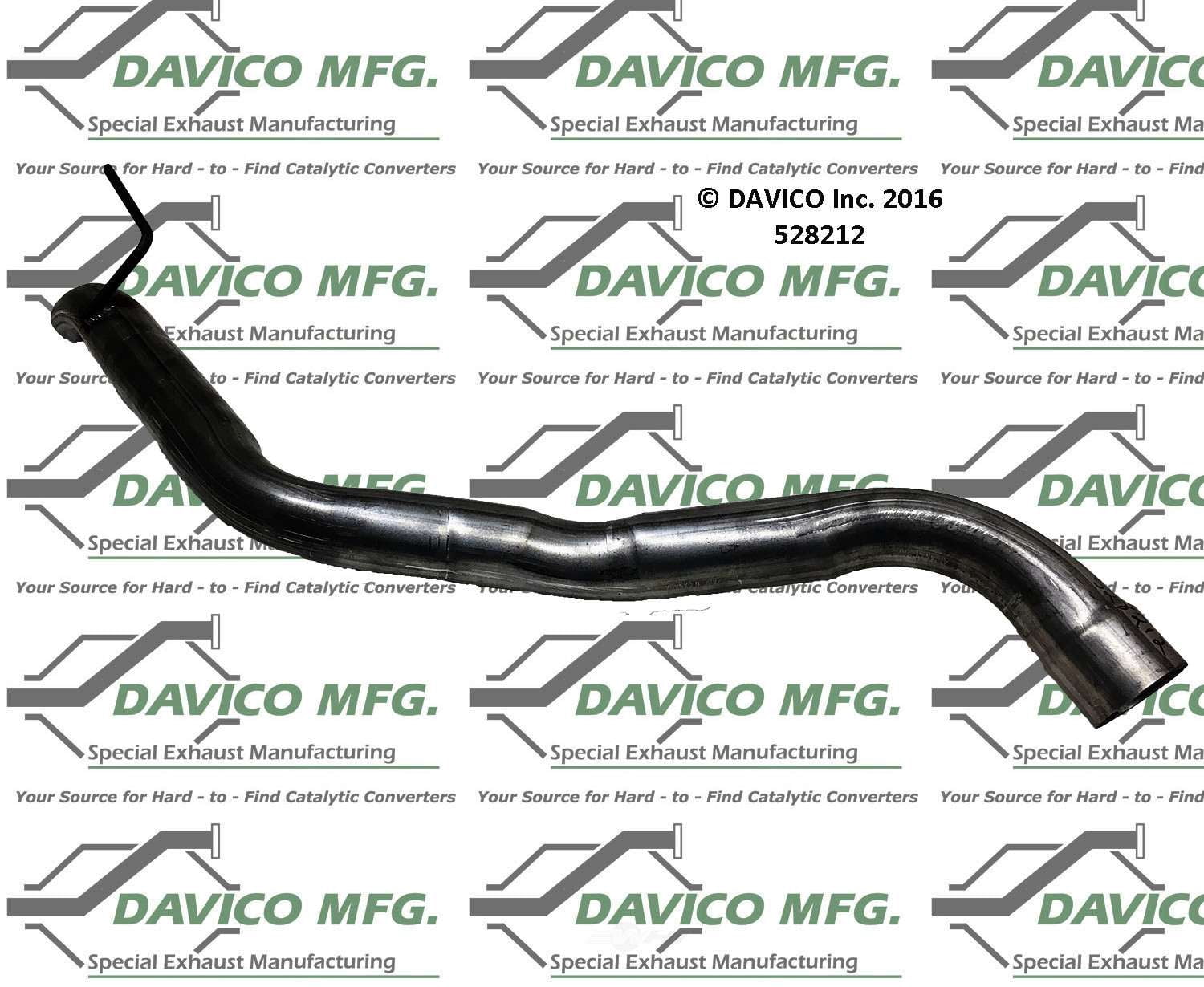 Davico Mfg 528212 Exact-Fit Exhaust Pipe
