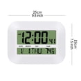 thumbnail image 3 of Reloj Despertador Creativo Montado En La Pared Reloj Electrónico De Escritorio Pantalla Grande Con Termómetro Interior En Tiempo Real Reloj De Pared Digital Speravity HA018048-00, 3 of 6
