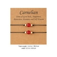 thumbnail image 2 of 2pcs Creative Braided Bracelet Carnelian Wrist Chain Couples Gift Bracelet, 2 of 8