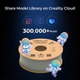 thumbnail image 4 of Creality Hyper PLA Filament 1.75mm High Fluidity High Speed 3D Printing Material Stable Extrusion Spool, 4 of 8