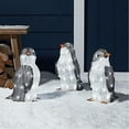 thumbnail image 2 of Decoraciones navideñas de pingüino iluminadas JanHm de PVC con miniluces LED 3 piezas, 2 of 5