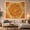 Sun Lotus Mandala, variant on Peach Floral Mandala on Cream Background, Peaceful Boho for Meditation Enthusiasts, Mandala Wall Art, Housewarming Gift, Tapestry Wall Hanging for Bedroom, Living Room and Dorm