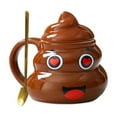 thumbnail image 2 of Dongrere Coffee Mug with Poop shaped for Gift Ceramic Cup for Halloween, Birthdays or Morning Coffee, 2 of 7