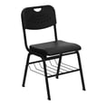 thumbnail image 1 of Scranton & Co Plastic Stacking Chair in Black, 1 of 4