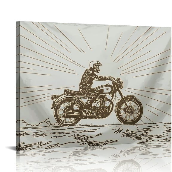 Autua Sun Rays Canvas Prints Wall Art For Living Room Bedroom Office 20x16in