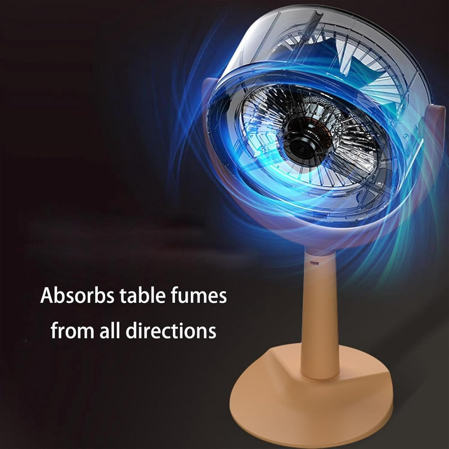 Aorsher Portable Smoke Purifier Filters, Desktop Range Hood for Fondue, Smoke Away Purifier Fan for Kitchen, Car, Office