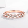 thumbnail image 4 of 3.5mm Rose Gold ,925 Silver Women's Engagement AAA Cz Anniversary Rings Size 4-9, 4 of 4
