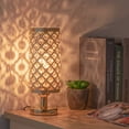 thumbnail image 5 of Crystal Vintage Gold Table Lamp with Clear Crystal Beads and Metal Base, 5 of 7
