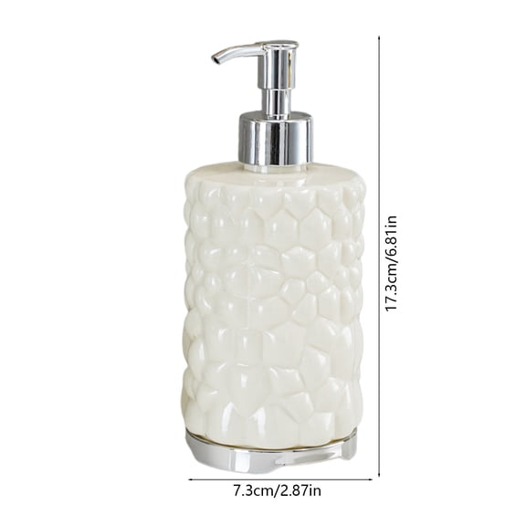 Rkxzt Plastic Refill Bottles Hand Soap Dispenser Bottle 420ml Plastic Refillable Pump for Bathroom Kitchen Countertop 1 Count Household Cleaning