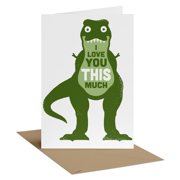 American Greetings Funny Father's Day Card for Dad from Kid, Playful Dinosaur Design, Includes Envelope
