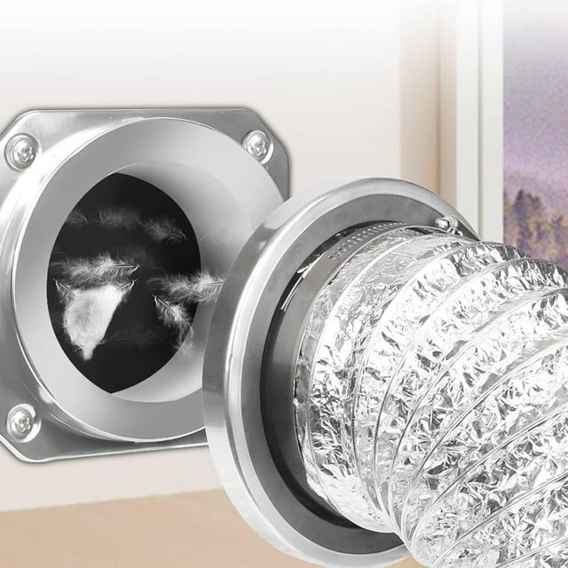 Kit Magnet Dryer Vent Coupling Self Alignment Airtight Seal Dryer Ventilation Port Exhaust Connector Kit