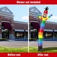 thumbnail image 5 of 20FT Tall Inflatable Tube Man Rainbow Wacky Wavy Dancing Guy (18''Diameter) for Outdoor Decoration Advertising Business Promotion (Blower Not Included), 5 of 7