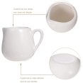thumbnail image 4 of Minicremera de cerámica de 4 piezas con mango pequeño para café Tarro de crema Salsa Jarra Taza de té Dosificador para Café de Cocina (220Ml Blanco) JFHHH pequeña, 4 of 5
