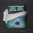 thumbnail image 3 of 3D Tiburón Azul Mar Funda de edredón Juego de ropa de cama Fundas de almohada 166, 3 of 3