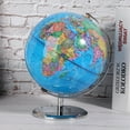 thumbnail image 3 of Desktop Globe,  World Globe With LED Light World Globe, For Kids Teachers 20  With Light And Metal Bottom, 3 of 8
