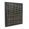 thumbnail image 5 of CosmoLiving by Cosmopolitan Gold Metal Overlapping Lines Geometric Wall Decor with Black Backing, 5 of 7