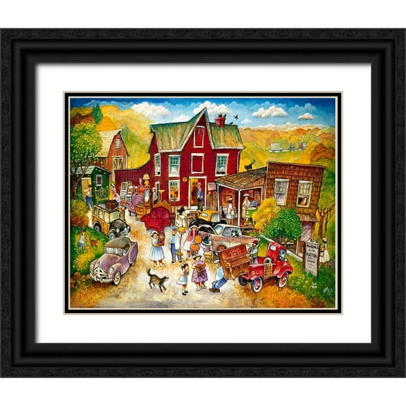 Bell, Bill 14x12 Black Ornate Wood Framed with Double Matting Museum Art Print Titled - Auction