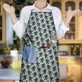 thumbnail image 6 of Blue Bigfoot Pattern Apron-Garden Aprons for Women with Pockets-Cotton Linen Waterproof Kitchen Cooking Gardening Aprons Adjustable for Kitchen,Cooking,BBQ and Salon 33x27 Inch, 6 of 7
