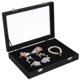 thumbnail image 1 of GOOHOCHY Caja de exhibición de joyas con broche de tapa escaparate de escritorio condenador de aretes de escritorio, 1 of 7