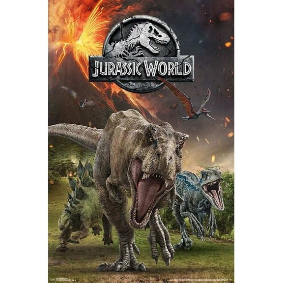 Jurassic World 2 - Group Laminated Poster Print (22 x 34)