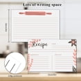 thumbnail image 5 of Recipe Card Stock 4x6 Inches 50 Sheets Blank Recipe Cards Blank Index CardsforRecipe Organization Cooking Kitchen Notes And Meal Tracking, 100 Pack Recipe Cards, Blank Cooking Index Cards, 5 of 5