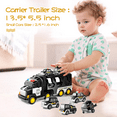 thumbnail image 5 of PayUSD Construction Toddler Police Truck Car Toys for 3 4 5 6 Year Old Boys 5 in 1 Construction Car Trucks Playset with Play Mat & Accesoories, Birthday Gifts for Toddlers Kids Boys Girls Age 3-5, 5 of 11