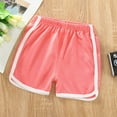 thumbnail image 2 of EnJoCho Little Girls Summer Pants Shorts Kids Toddler Girls Shorts Solid Elastic Waist Sports Shorts Summer Beach Outdoor Play Clothes Pants, 2 of 3