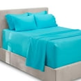 thumbnail image 1 of Juego de sábanas Hearth & Harbor con bolsillo extra profundo Queen Beach Blue, 1 of 8