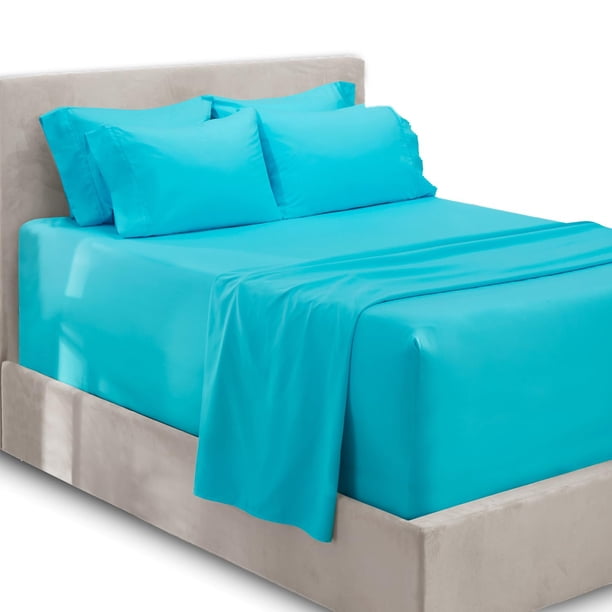 Juego de Ropa de Cama Hearth & Harbor King Dividido de 6 Piezas en Microfibra