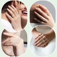 thumbnail image 2 of letairis 8pack/lot Luster Copper Rings For Women Smooth Lines Wide Application 1Set, 2 of 6