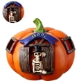 thumbnail image 2 of Calabaza De Halloween Linterna No Deslumbrante Decoración Bar Casa Embrujada Decoración Accesorios Moda Fantasma Festival Decoración Led Calavera Faro Duradero Con Patrón De Calavera Para Iluminación Serendint HA027989-02, 2 of 7