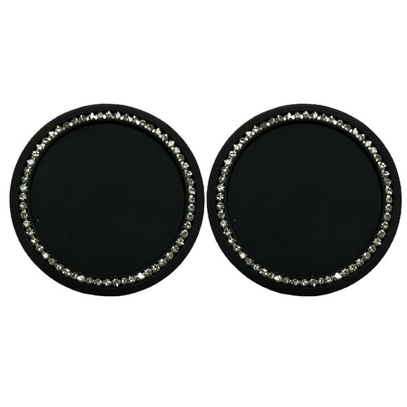 Car Cup Mat Non-Slip Cushion | 4-Pack | Universal Bottle Seat Coaster | Durable Wear-Resistant Material | 7cm (2.75 in) Diameter | Flexible & Easy to Clean | Auto Interior Accessory