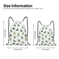 thumbnail image 2 of Saiise Cute Avocado Yoga Pattern Sports Drawstring Backpack - String Swim Gym Bag with Wet Proof Pocket for Women&Men-Small, 2 of 6