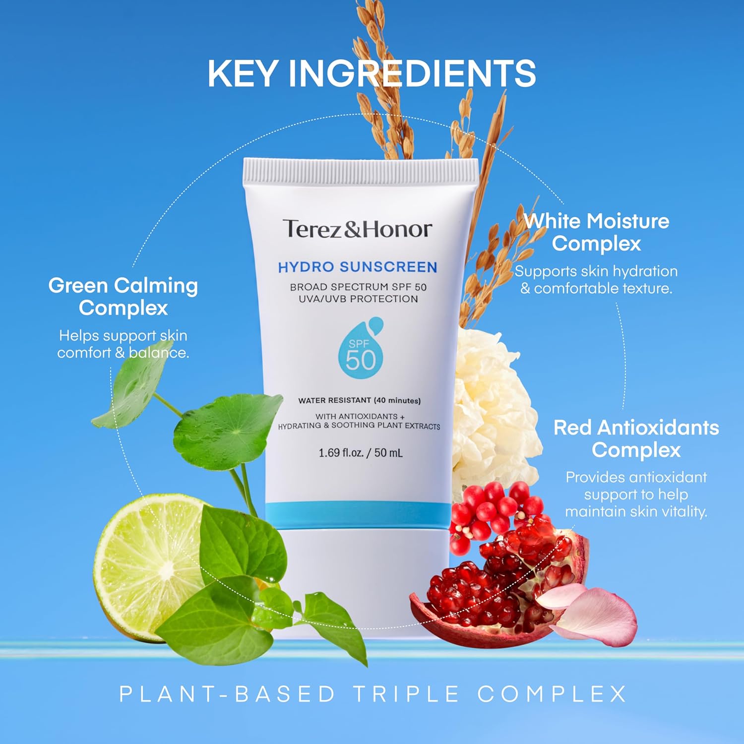 Terez & Honor Hydrating Face Sunscreen SPF 50, 1.69 oz photo 5