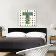 thumbnail image 2 of ARTCANVAS Fun Polka Dots Letter T Canvas Art Print - Size: 26" x 26" (0.75" Deep), 2 of 9