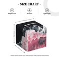 thumbnail image 4 of Fotbe Pink White Ocean Waves Porta Pañuelos Decorativo de Cuero, Caja Cuadrada Moderna para Pañuelos Faciales, Organizador y Dispensador 5x5x5'', 4 of 7