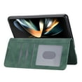 thumbnail image 5 of For Samsung Galaxy Z Fold 6 Wallet Case Card Holder,Women Man RFID Blocking PU Leather Flip Cover Wrist Strap Zipper Credit Card Holder Slots,Phone Case for Samsung Galaxy Z Fold 6,Green, 5 of 8
