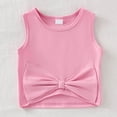 thumbnail image 5 of Girls Clothes 2 Piece Matching Set Cute Spring Outfits 2026 Bow Outfits Crop Tops and Cargo Pants Back To School Outfits for Girls, 5 of 7