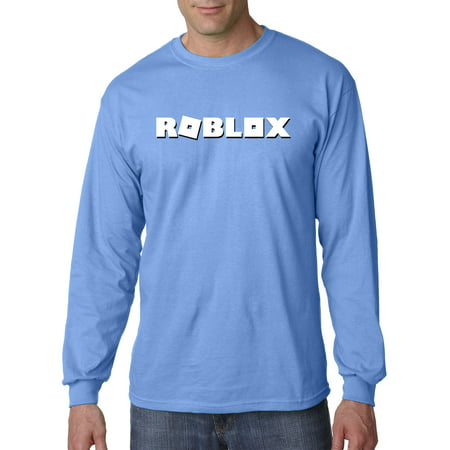 Trendy Usa Trendy Usa 923 Unisex Long Sleeve T Shirt Roblox Logo Game Accent Small Carolina Blue Walmart Com Walmart Com - blue shirts on roblox