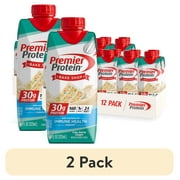 (2 pack) Premier Protein Shake, Cake Batter Delight, 30g Protein, 11 fl oz, 12 Ct