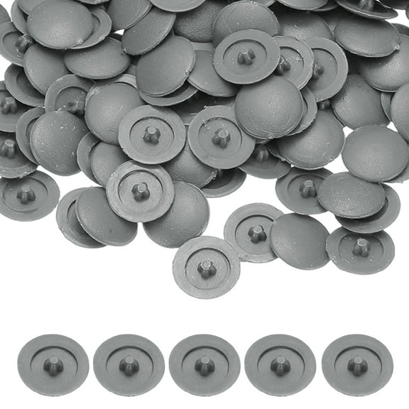 Screw Caps Covers, Plastic Self Tapping Hole Cap for Diameter 4 mm Flat Cross Screw Furniture 250 Pack & Dark Gray