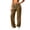 Coffee, variant on Bxsruta Women Track Pants Drawstring Elastic Waist Wide Leg Lounge Running Training Trousers